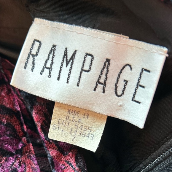 Rampage Floral Halter Mini Dress in Black and Pink Y2K size 7 - Picture 13 of 14